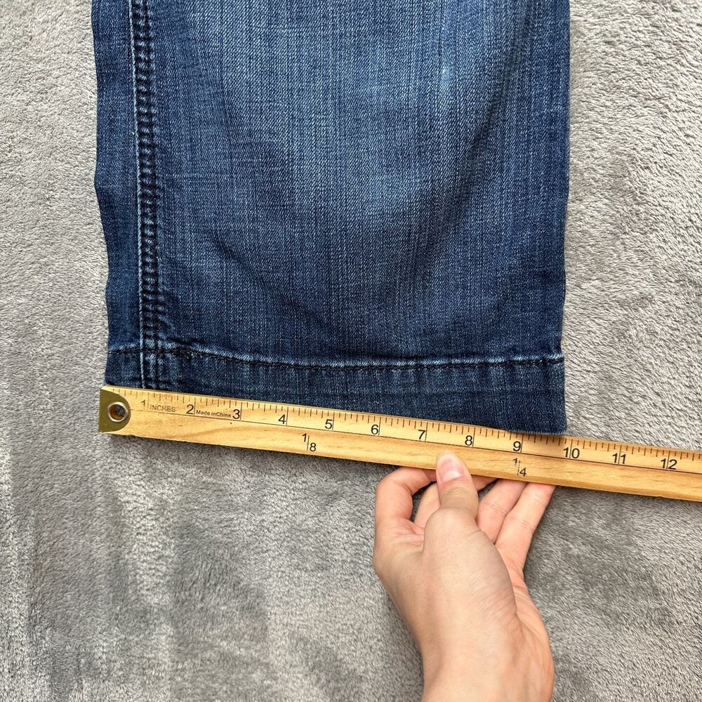 Ariat Denim Trouser Y2K Jeans Flared Womens 27S 27x30 Dark Wash Mid Rise EUC - Picture 5 of 9